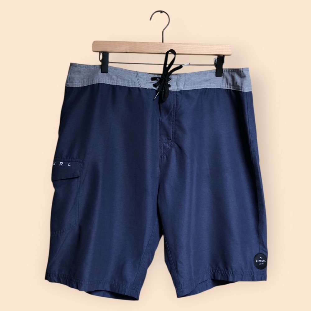 Rip Curl Navy Blue MENS Swimsuit Swim Trunks Summer Beach Surfer MENS 36